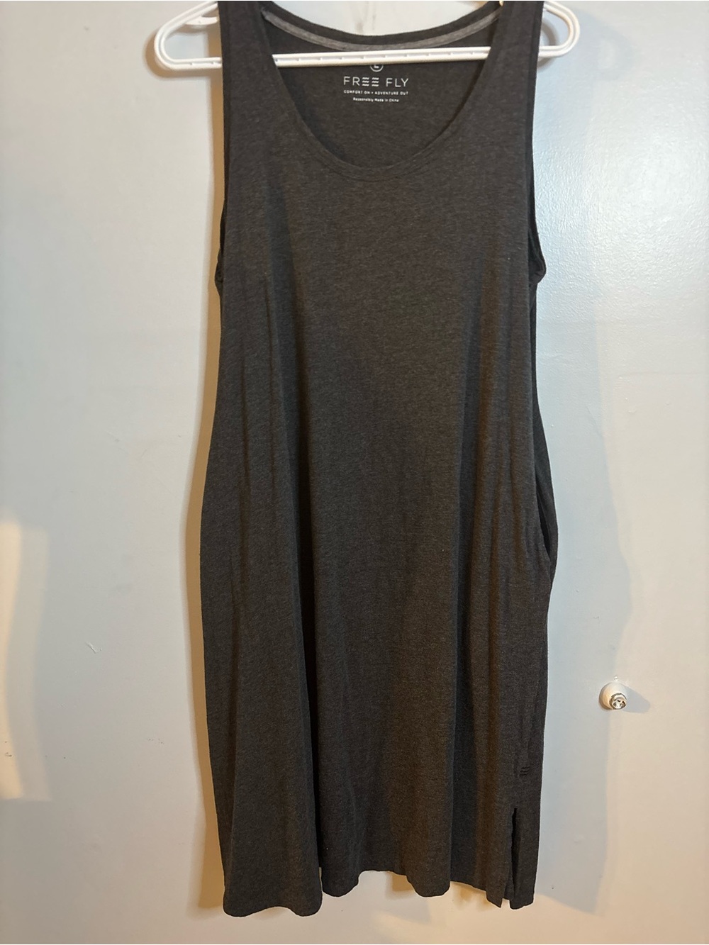 Free Fly Charcoal Gray Tank Dress